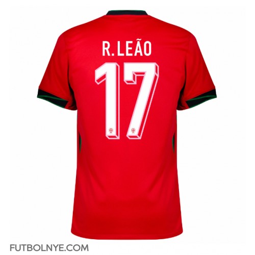 Camiseta Portugal Rafael Leao #17 Primera Equipación Eurocopa 2024 manga corta